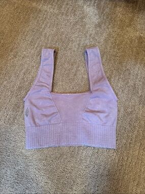 Free People Lavender Ribbed Support Bralette